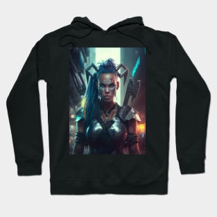 Afro Futurism Female warrior Hoodie